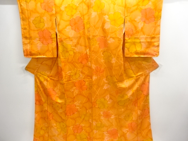 JAPANESE KIMONO / UNUSED KOMON / FLOWER 